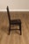 Mission Style Antique Oak Rabbit Ear Side Chair With Leather Seat For Sale - Image 15 of 18