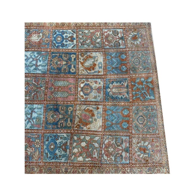 1940s Vintage Old Persian Bakhtiari Area Rug 5x10 For Sale In Dallas - Image 6 of 10