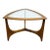 Mid-Century Walnut Sculptural Guitar Pick Side Table by Lane For Sale