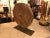 Antique Mill Stone Sculpture Mounted on a Metal Stand For Sale In Miami - Image 6 of 7