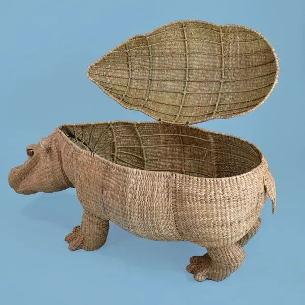 Boho Chic Hippopotamus Trunk by Mario Lopez Torres For Sale - Image 3 of 10