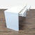 This CB2 desk features a clean, modern design in a crisp white finish. It has two smooth-gliding drawers for easy storage...