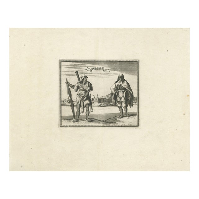 Allard Van Der Aa, Campeche Mexico, 1720, Paper For Sale