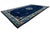 Antique Chinese Art Deco Rug in Deep Blue With Medallion & Botanical Motifs For Sale - Image 13 of 13