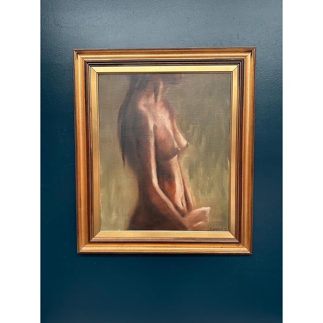 R. Wikheim, Nude Study, 1975, Oil Painting on Canvas, Framed For Sale - Image 10 of 18