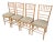 Set of 2 Vintage Swedish Beechwood Faux Bamboo Side or Dining Chairs For Sale
