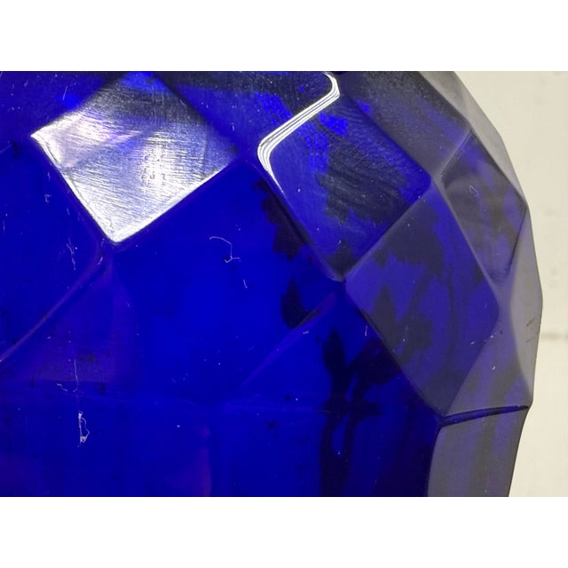 Blue Swedish Neoclassical Gilt Bronze-Mounted Cobalt Blue Vases, Pair For Sale - Image 8 of 12