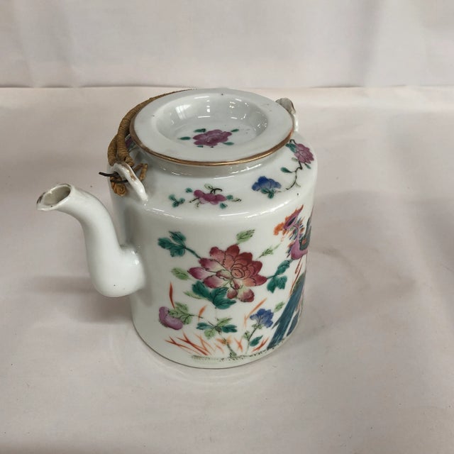 Mid 19th Century Antique Chinese Porcelain Teapot For Sale - Image 4 of 12