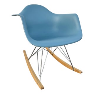 Eames Rocking Chair by Charles and Ray Eames for Herman Miller | Mid Century Modern Rar Chair | Molded Plastic Rocker For Sale