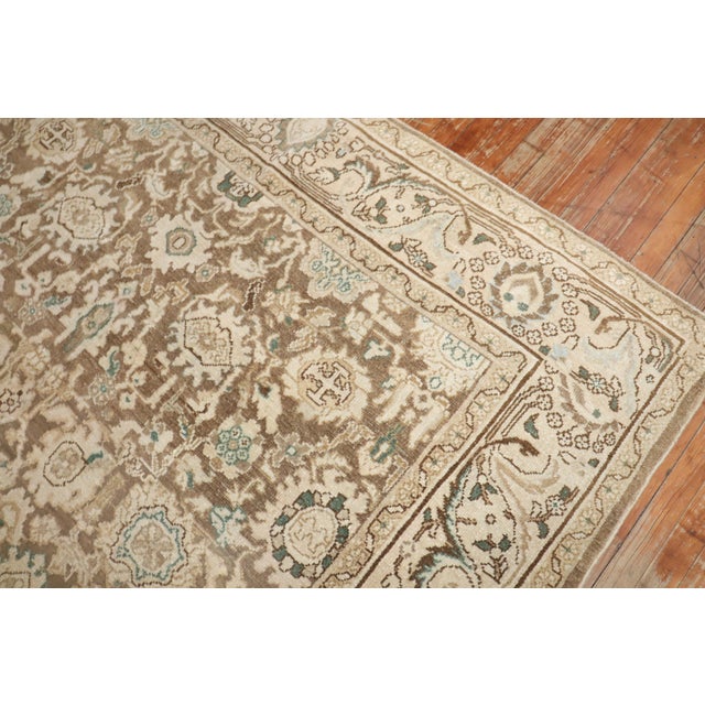Zabihi Collection Brown Persian Malayer Rug For Sale - Image 4 of 9
