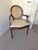 Brown Caned Medallion Armchair, 1950s For Sale - Image 8 of 8