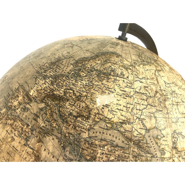 Rare German 1879 Dietrich Reimer Terrestrial Globe, Cartography by Heinrich Kiepert (1818–1899) For Sale - Image 16 of 18
