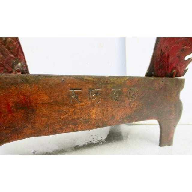 Buddhist Enamel Image Stand Circa 19/20th For Sale - Image 10 of 14