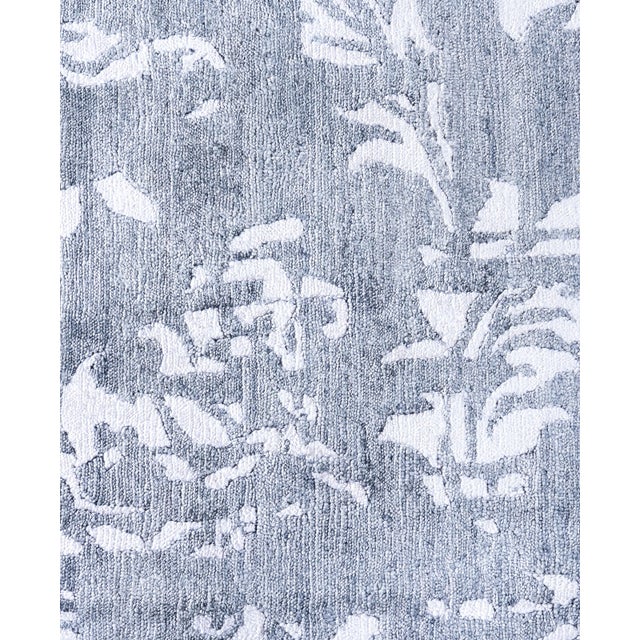 Traditional Modern, One-of-a-Kind Hand-Knotted Area Rug - Ivory, 7' 10" x 10' 1" For Sale - Image 3 of 8