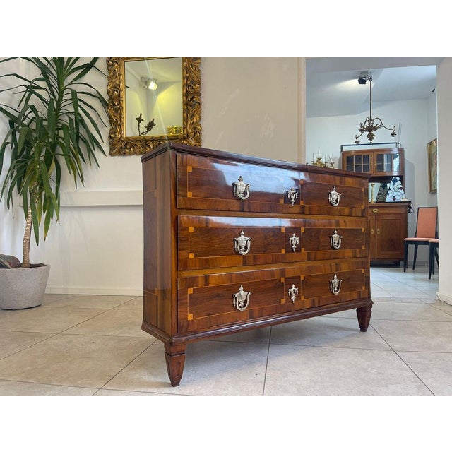 Baroque Corner Chest of Drawers with Walnut Veneer For Sale - Image 14 of 18