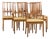 Broyhill Brasilia Mid Century Walnut Dining Chairs - Set of 6 For Sale