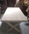 Industrial Large Industrial Wood Table with Air-Abrasive Finish, 1950s For Sale - Image 3 of 6