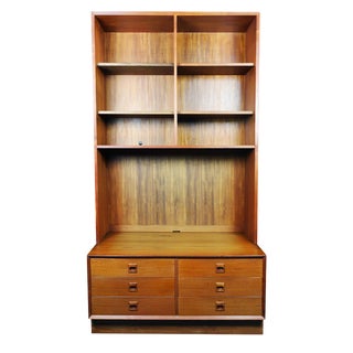 Danish Modern Erik Brouer for Brouer Mobelfabrik Teak Wall Unit For Sale