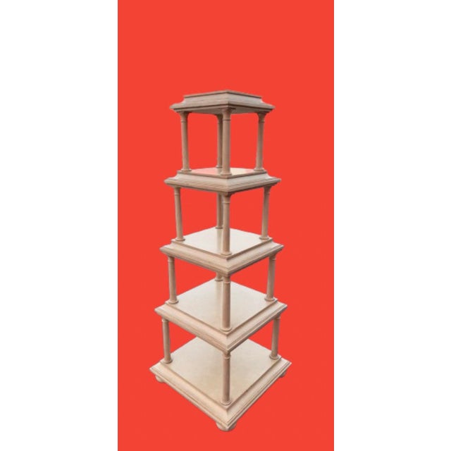 Ecru Michael Taylor for Baker Furniture Stately Homes Collection Étagère Circa 1960s For Sale - Image 8 of 9