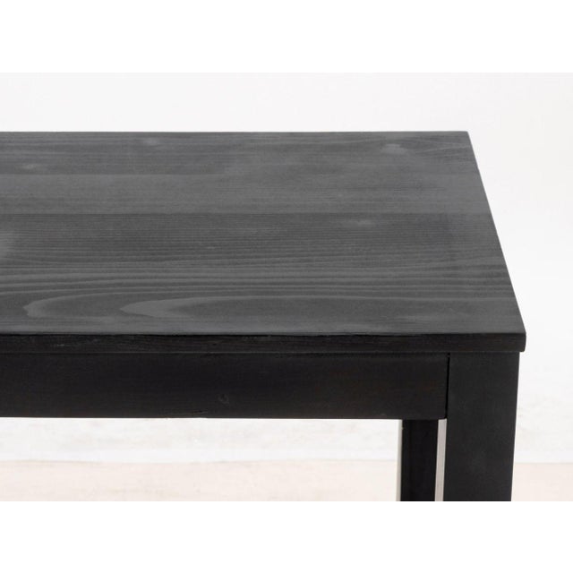 Contemporary Contemporary Ebonized Wood Console Table For Sale - Image 3 of 7