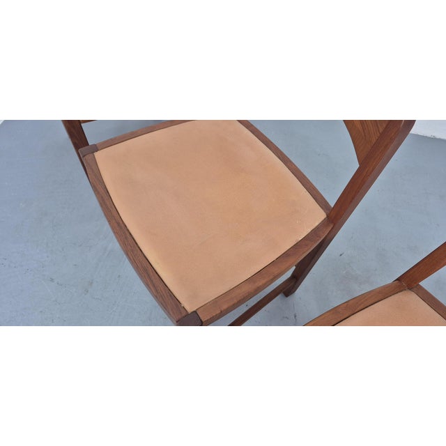 Danish Modern Teak and Leather Dining Chairs by Mikael Laursen, 1970s, Set of 4 For Sale - Image 17 of 18
