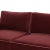 Willow Berry Red with Mauve Piping Modular Performance Velvet Sofa For Sale - Image 4 of 9