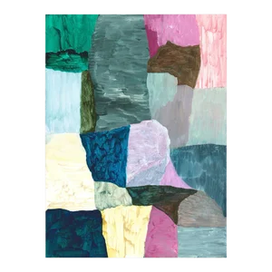 Contemporary Abstract Acrylic on Hahnemühle Paper Painting "P51.2020" by Antony Densham