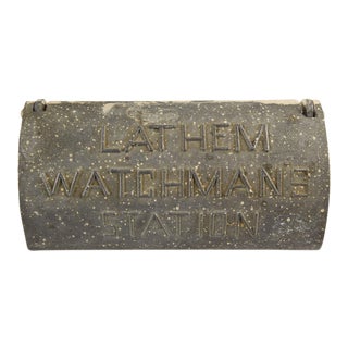 Vintage Lathem Watchmans Station Box For Sale