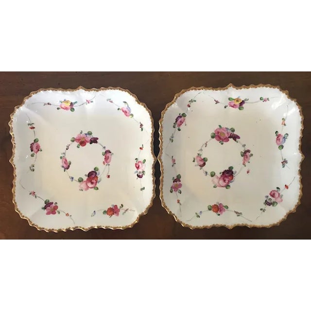 Early 19th Century English Regency Square Porcelain Serving - A Pair For Sale - Image 11 of 13