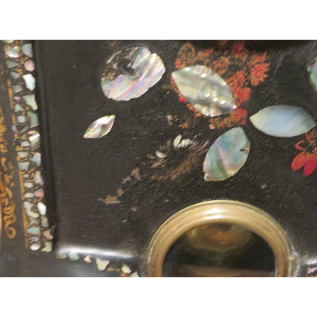 Antique 1850's Mantle Cast Iron Clock For Sale - Image 12 of 13