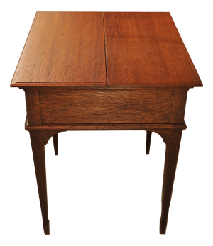 Oak and Tooled Leather Pop-Up Writing Desk from Asprey & Co. London, 1920s