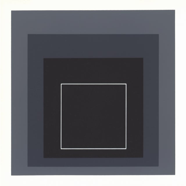 Josef Albers 1968 Josef Albers "Homage to the Square" Serigraph "Apparition" For Sale - Image 4 of 7