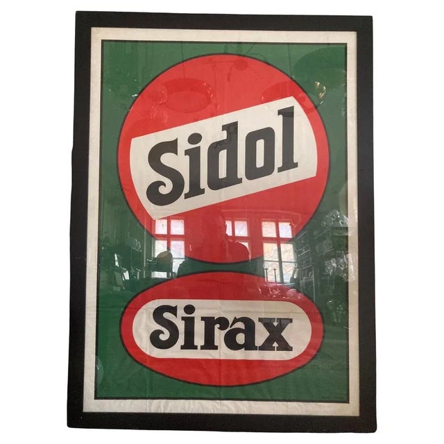 Large Art Deco Advertising Sidol Poster, 1930s For Sale - Image 6 of 6