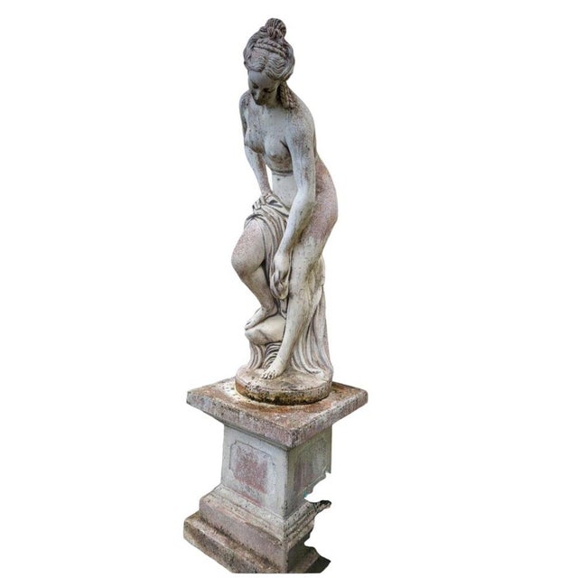 Sculpture of Venus Bathing, 1950, Stone For Sale - Image 9 of 13