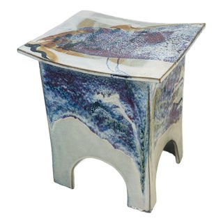 Eric O’Leary Ceramic Side Table For Sale