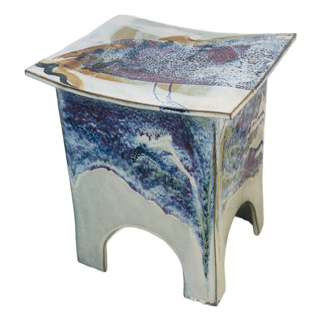 Eric O’Leary Ceramic Side Table For Sale
