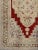 Red Vintage Turkish Oushak Rug With Rich Red, Soft Blue, and Cream Tones For Sale - Image 8 of 9