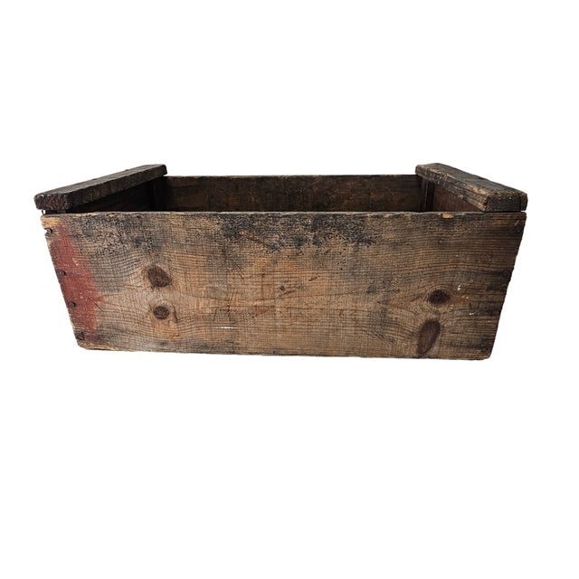 Wood Tnt Dynamite Box Original Old Hand Crafted Pine Crate For Sale - Image 9 of 11