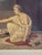 Antique Pre Raphaelite Style Painting on Booard With Figures For Sale - Image 4 of 7