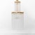 Gold Vintage Chandelier with Glass Rods and Brass Details, 1970s For Sale - Image 8 of 8