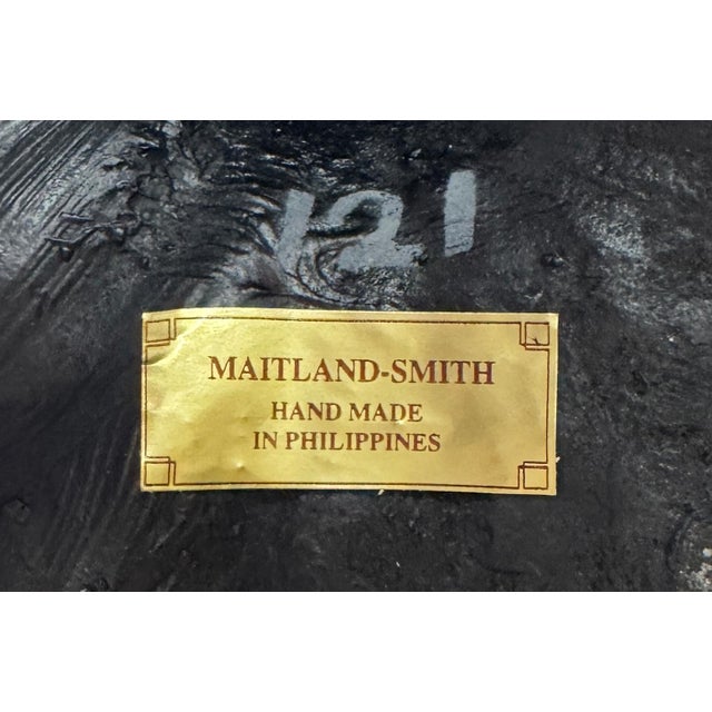 Maitland Smith Bronze & Mother of Pearl Parrot Sculptures, a Pair For Sale - Image 15 of 15