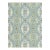 Sample - The House of Scalamandré Provence Fabric, Aqua Meadow For Sale