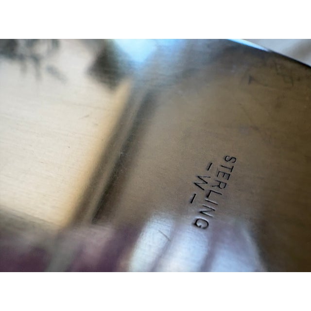 Mid 20th Century Sterling Silver Oval Dish For Sale In New York - Image 6 of 6