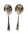 Vintage Pair of Sheffield Silver Plate Large Spoons 9" H For Sale - Image 4 of 5