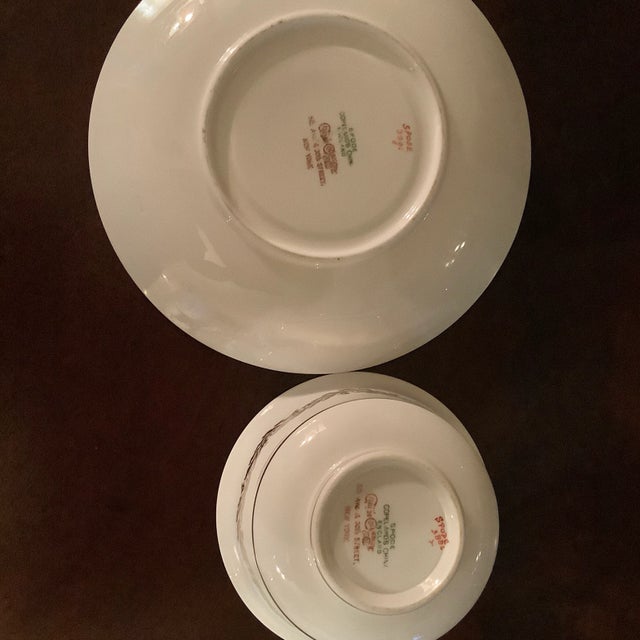 Rose Late 19th Century Spode Copelands Cabbage Roses Tea Cups - Set of 4 (Pattern 3886) For Sale - Image 8 of 12