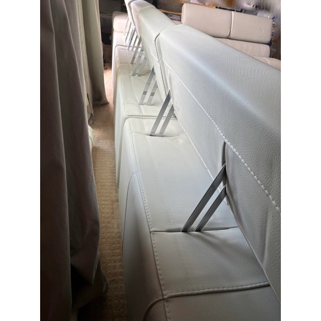 Nicoletti Italian Soft Grey Leather Sectional "Amalfi" 2011 For Sale - Image 4 of 15