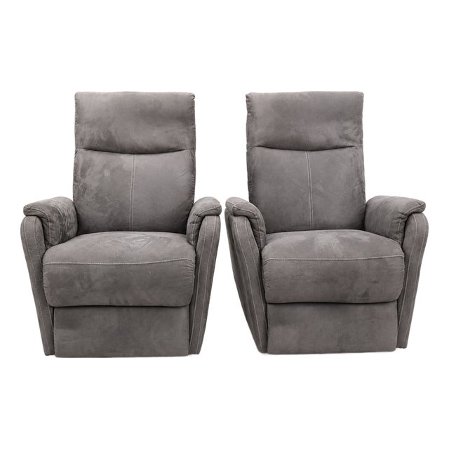 Electric Reclining Lounge Chairs, 2000s, Set of 2 For Sale
