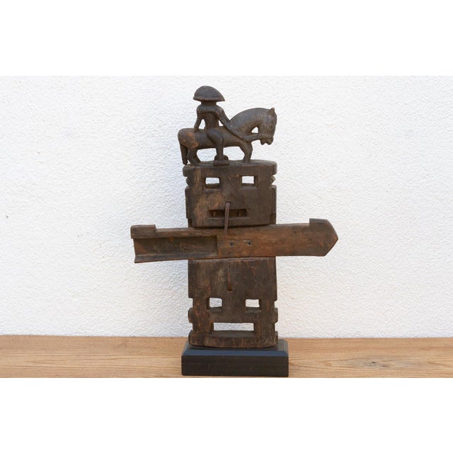 Rare Bamana Carved Warrior Door Lock For Sale In Los Angeles - Image 6 of 10