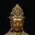 Vintage Gilt Bronze Guanyin Bust | Chinese Buddhist Altar Sculpture With Crowned Amitabha For Sale - Image 10 of 10