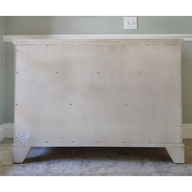 Off-white Ethan Allen Hand Painted Chest of Drawers For Sale - Image 8 of 11
